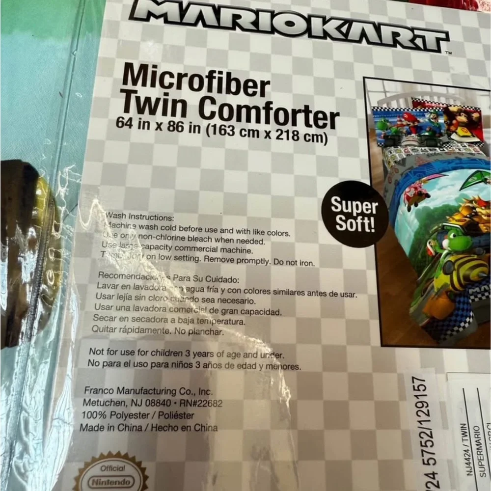 NIP Mariokart twin comforter